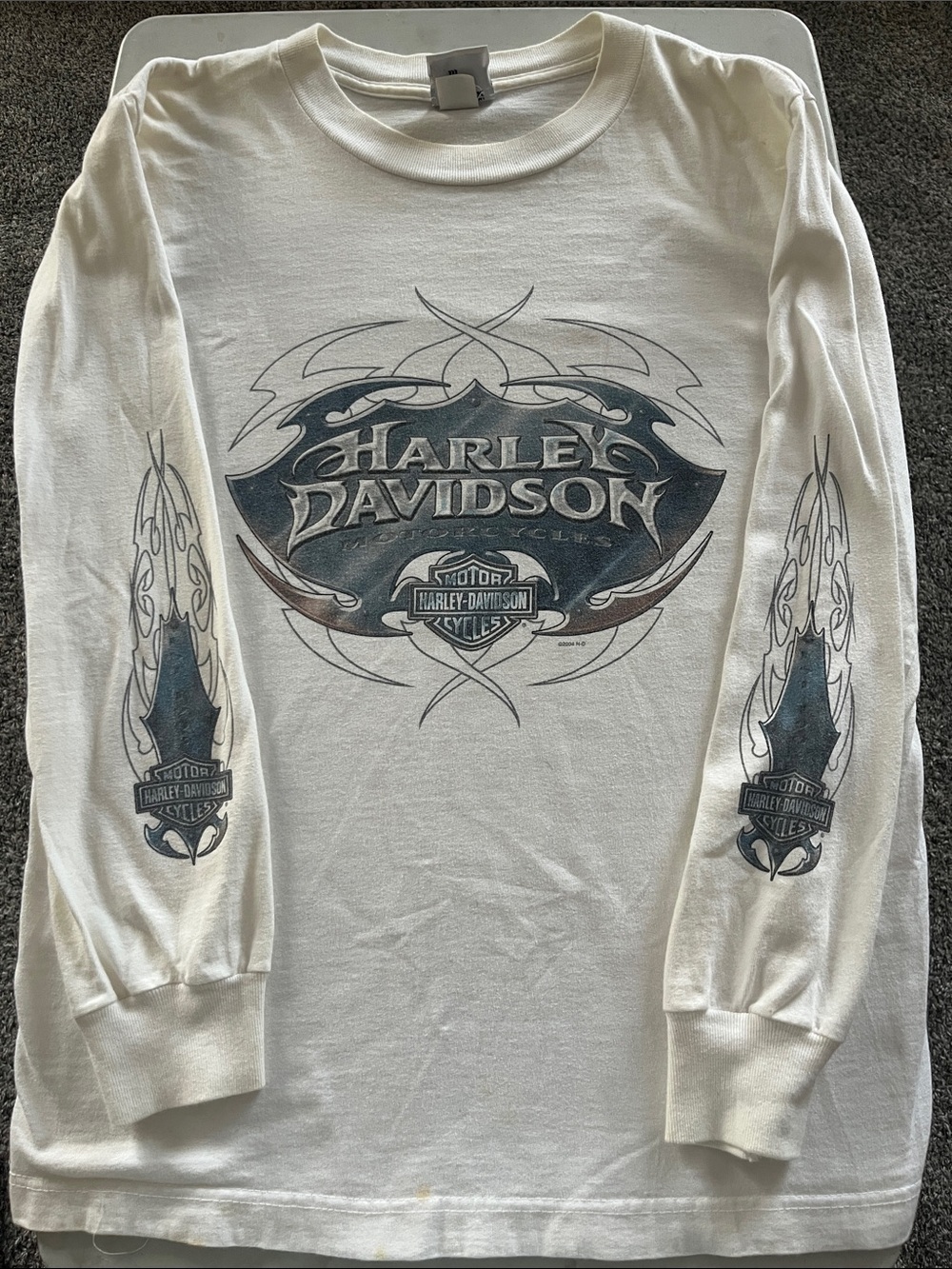 Harley-Davidson White Long-Sleeve 2004 El Paso Texas